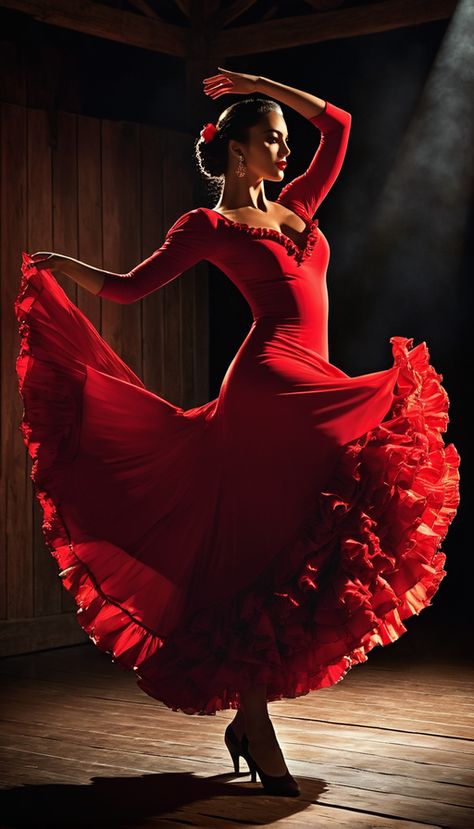 Spain Culture Traditional Dresses Flamenco Dancers, Red Flamenco Dress, Dancer Photography Poses, Salsa Poses, Flamenco Photography, Flamenco Dancers Photography, Spain Traditional Dress, Flamenco Dancer Costume, Flamenco Aesthetic