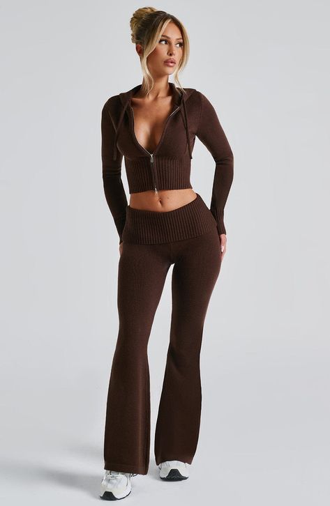 Portia Knit Pants - Chocolate – BABYBOO