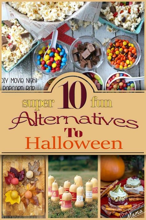 10 Alternatives for Halloween Night Halloween Alternatives, Light Party, Popcorn Bar, Harvest Party, Autumn Activities For Kids, Fall Food, Family Movie, Autumn Crafts, Fall Activities