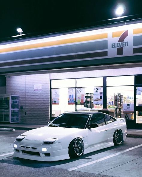 7-ELEVEn on Instagram: “looking for some wheels so @ your fave car account 📸: @notjosee” Cars, Aesthetic Car, Gas Station, Dream Cars, Nissan, White