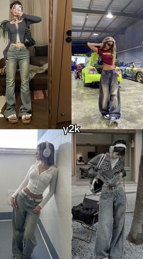 Yk2 Aesthetic Outfits, Yk2 Fashion, Yk2 Style, Yk2 Outfits, Y2k Core, Street Style Outfits Casual, Aesthetic Shorts, Fashion Crochet, 1 Aesthetic