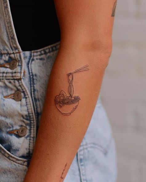 Ha Giang Loop Tattoo, Vietnam Tattoo Ideas, Ramen Tattoo, Tattoos 2024, Vietnam Tattoo, Food Tattoos, Petite Tattoos, Subtle Tattoos, Ink Ideas