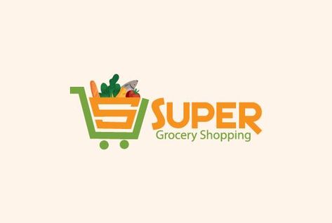 Retail Logo Design, Super Market Design, Food Store Logo, Super Market Logo Design Ideas, Supermarket Branding Design, Super Market Logo, Grocery Logo Design Ideas, Food Market Logo Design, Super Market