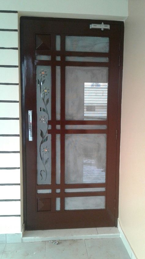 Jali door | Front door design wood, Door glass design, Single door design Jali Wala Door Design Wooden, Single Net Door Design, Mesh Doors For Main Door, Front Door Jali Design, Latest Jali Door Design, Jali Door Glass Design, Door Jali Design Main, New Jali Door Design, Modern Jali Door Design