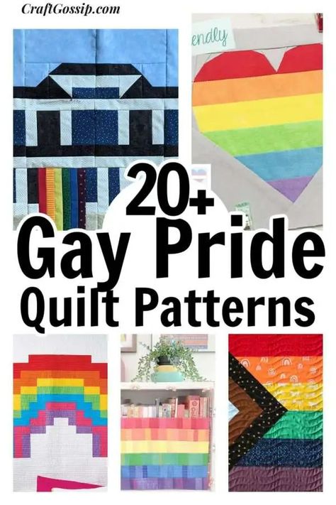 20 Gay Pride Quilt Patterns and Tutorials – Quilting Pride Quilt Pattern, Cool Quilts, Pride Quilt, Winding Ways Quilt, Legacy Projects, Puff Quilt, Making Candles Diy, Flag Quilt, Candles Diy