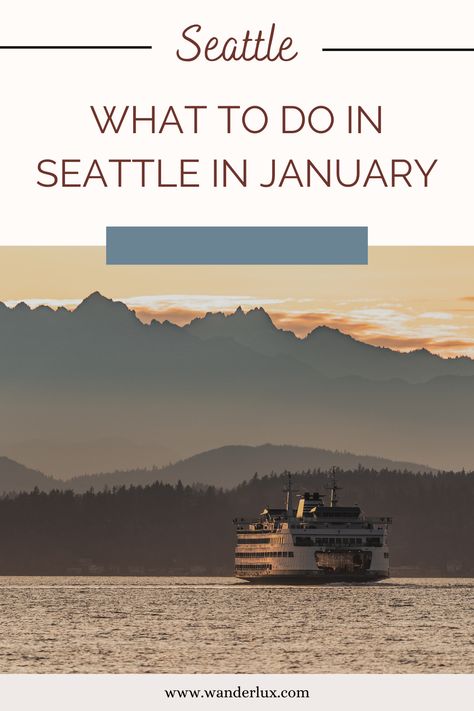 Visiting Seattle in January? Don't let a little rain slow you down. We have a full guide to visiting Seattle in January, written by a local with insider tips and the best activities for families, couples, and solo travelers. Seattle Discovery Park, Seattle Things To Do In Winter, Seattle Islands, Seattle In January, Seattle Winter, Seattle Weather, Visiting Seattle, Things To Do In Winter, Seattle Aquarium