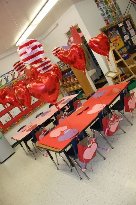 50+ Super Fun Classroom Ideas for Valentine’s Day - HubPages Valentine's Day Party Games For Preschool, Kinder Valentines Party, Daycare Valentine Party Ideas, Valentines Party For Kindergarteners, Valentines Day Crafts For 2nd Grade, Preschool Valentines Party Ideas, Valentines Gift From Student To Parent, Classroom Valentine Decor, Easy Valentines Day Decorations For Kids