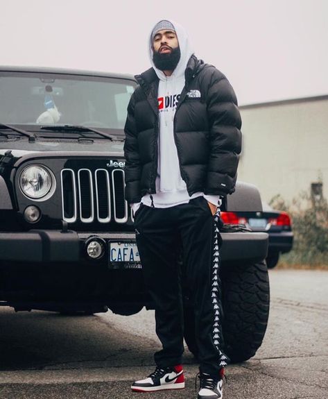 Streetwear Fashion Men Winter, Big Tall Men Fashion, Mens Drip, Hiphop Fashion, Drippy Fits, Streetwear Fashion Men, Mens Winter Fashion Outfits, Black Men Fashion Urban, Streetwear Ideas