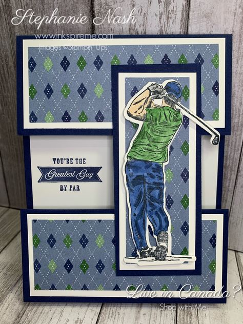 Golf Clubhouse, Golf Birthday Cards, Golf Cards, Masculine Birthday Cards, Bday Cards, Boy Cards, Education Tattoos, Club Card, Birthday Cards For Men