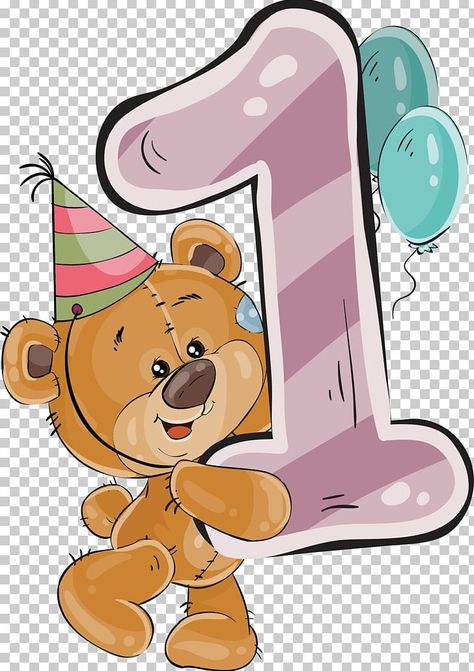 Happy Birthday 1 Year, Cake Birthday Card, Birthday Cake Greetings, Happy Birthday Bear, Teddy Bear Cartoon, Happy Birthday Illustration, Happy Birthday Theme, Happy Birthday Boy, Baby Month Stickers