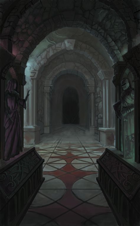 Ghost Castle Background, Brian Raty on ArtStation at https://www.artstation.com/artwork/d8mAeX Underworld Background, Castle Drawing Inside, Bloodborne Castle, Spooky Castle Interior, Spooky Castle Aesthetic, Dark Castle Interior Fantasy Art, Cursed Castle, Inside Castle Background, Inside Of Castle