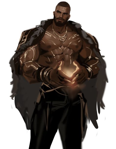 Black Cartoon Characters, Black Characters, Dungeons And Dragons Characters, Black Anime Characters, Black Artwork, Black Cartoon, Black Art Pictures, Afro Art, Character Design Male