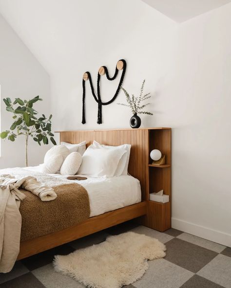 Mid Century Headboard, Mid Century Bed, Cama Queen Size, Mid Century Modern Bed, Modern Headboard, Modern Bed Frame, Mid Century Modern Bedroom, Scandinavian Bedroom, Cama Queen