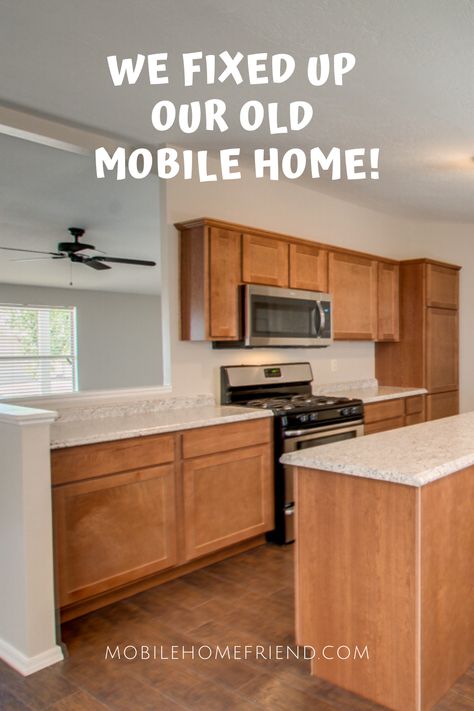 Double Wide Mobile Home Decorating Farmhouse Style, Mobile Home Remodeling Ideas, Remodeled Modular Homes, Old Manufactured Home Remodel, Manufactured Home Bedroom Ideas, Updating A Modular Home, Manufactured Kitchen Remodel, Flipping A Mobile Home, Beautiful Mobile Homes Interior Design