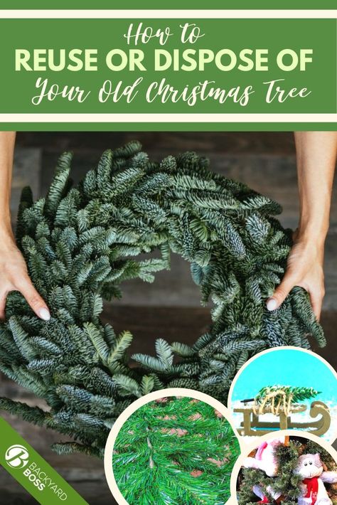 Repurpose Faux Christmas Tree, What To Do With Old Artificial Christmas Tree, Reuse Artificial Christmas Tree, Christmas Tree Recycle Ideas, Old Artificial Christmas Tree Ideas, Diy Garland From Old Christmas Tree, Recycle Old Christmas Tree, Repurpose Fake Christmas Tree, What To Do With Old Christmas Trees