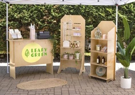 Collapsible Vendor Display, Vendor Events Displays, Collapsible Furniture, Collapsible Shelves, Wood Shelving Units, Vendor Displays, Brochure Holders, Event Display, Market Display