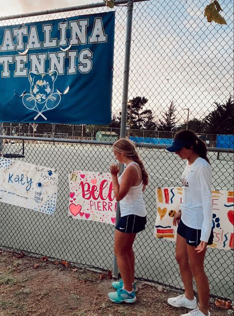 Senior Day Tennis Ideas, Senior Day Posters Tennis, Tennis Posters High School Ideas, Senior Night Poster Ideas Tennis, Senior Poster Board Ideas Tennis, Senior Night Tennis Ideas, Senior Night Gift Ideas Tennis, Senior Night Posters Tennis, Tennis Posters High School