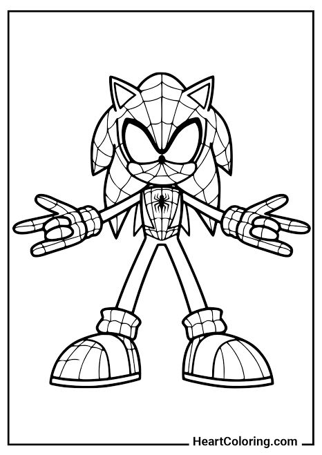 Sonic The Hedgehog Coloring Pages, Sonic The Hedgehog Coloring, Sonic Coloring Pages, Sonic Coloring, Sonic Knuckles, Ladybug Coloring Page, Rose Shadow, Sonic And Shadow, Amy Rose