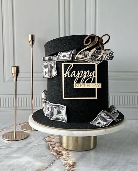 Dolar Cake Ideas, Whale Birthday Cake, 30th Birthday Cakes For Men, Fountain Wedding Cakes, Cake Design For Men, 25th Birthday Cakes, Birthday Cake For Husband, 10 Birthday Cake, Cake For Husband