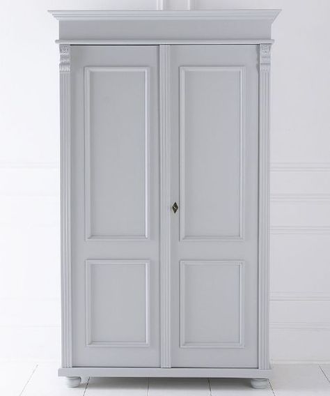 French Empire double wardrobe full-hanging Farrow And Ball Colours, Manor House Interior, Tall Furniture, Single Wardrobe, Painted Wardrobe, Green Accent Walls, French Wardrobe, Furniture Fabrics, Double Wardrobe