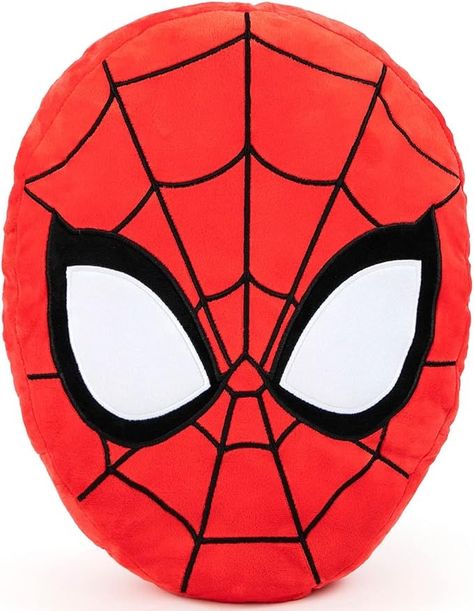 Amazon.com: Jay Franco Marvel Spiderman Shaped Decorative Pillow - Kids Super Soft Throw Plush Pillow - Measures 15 Inches (Official Marvel Product) : Home & Kitchen Spiderman Room Decor, Marvel Nursery, Spiderman Room, Baby Marvel, Dec Pillows, Man Pillow, Kids Throw Pillows, Shaped Pillow, Bed Cushions