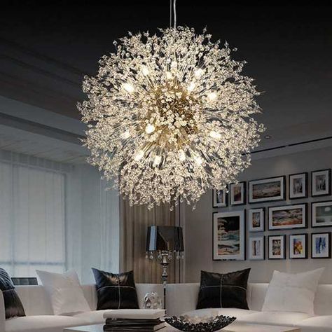 Stunning Chandelier, Crystal Orb, Led Crystal Chandelier, Modern Lighting Chandeliers, Crystal Chandelier Lighting, Modern Crystal Chandelier, Stylish Lighting, Nordic Modern, Ceiling Chandelier