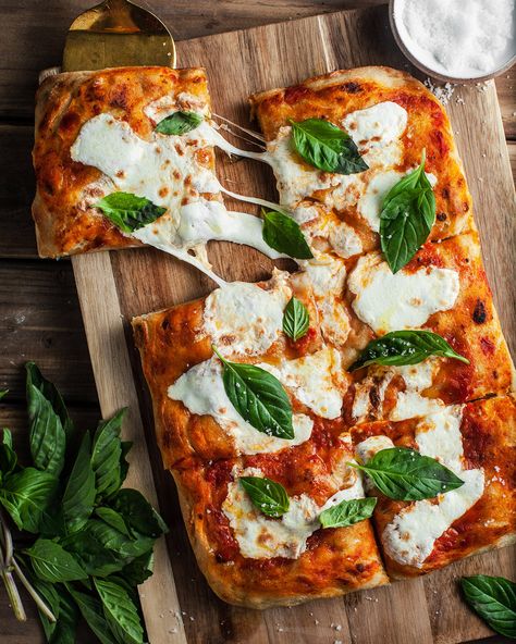 A Trusted Family Brand - Colavita Semolina Pizza Dough, Grandma Pizza, Grandma Pie, Pizza Aesthetic, Square Pizza, Creative Pizza, Pizza Photo, Pizza Salad, Homemade Pizza Dough