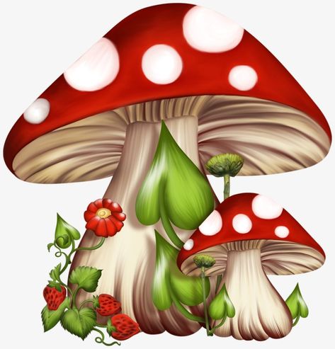 Mushroom Clipart, Kids Hero, Mushroom Drawing, Mushroom House, Pola Sulam, Mushroom Art, Tole Painting, Fabric Painting, Rock Art