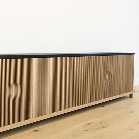 Slat Sideboard, Custom Sideboard, Outdoor Storage Box, Credenza, Sideboard, Armoire, Two Tone, Entrance, Doors