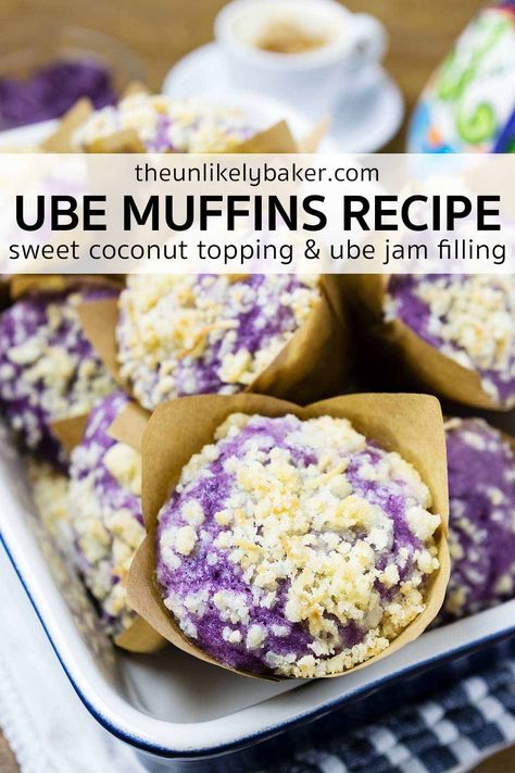 Ube Bars Recipe, Ube Puff Pastry, Trader Joe’s Ube Pancake Mix Recipes, Recipes Using Ube Powder, Ube Jam Recipe, Ube Powder Recipes, Ube Muffins, Ube Rolls, Easy Ube Cake Recipe