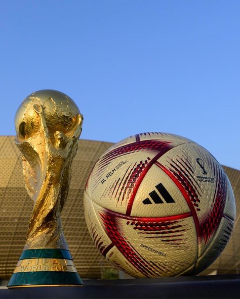 World Cup Ball 2022, Football Dream, Worldcup Football, Qatar Football, Football Trophy, Soccer World Cup, World Cup Football, Football Trophies, Football World Cup