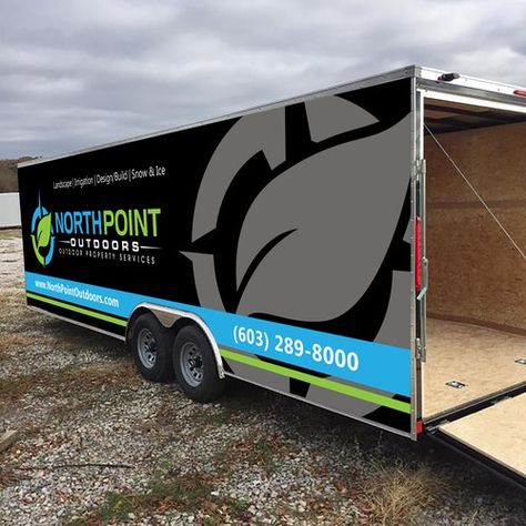 Landscape Trailer Vinyl/Wrap Design Car, truck or van wrap contest car#truck#van#design Playground Mulch, Trailer Wrap, Rv Tv, Electric Mower, Landscape Trailers, Enclosed Trailer, Outdoor Logos, Enclosed Trailers, Van Wrap