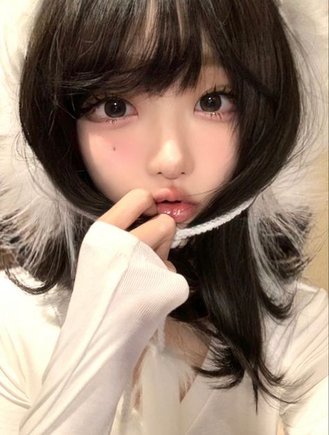 Puppy Beauty, Kawaii Angel, Soft Makeup Looks, Cute Eye Makeup, Doll Eye Makeup, Pretty Makeup Looks, Japanese Makeup, Doll Makeup, Cute Makeup Looks