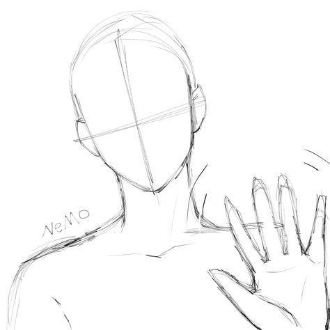 Head Bases Sketch, Guy Body Poses Drawing, Manga Poses Male Body Drawing, Guy Drawing Base Pose, Base Poses Reference Male, Manga Reference Poses Male, 1 Person Drawing Base Male, Drawing Poses Headshots, Front View Poses Reference