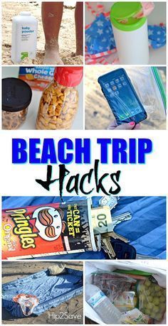 Headed to the Beach? Check Out These 7 Beach Trip Hacks! – Hip2Save Beach Trip Hacks, Beach Camping Tips, Trip Hacks, Summer Hacks, Retro Camping, Family Beach Trip, Beach Meals, Festival Camping, Beach Hacks