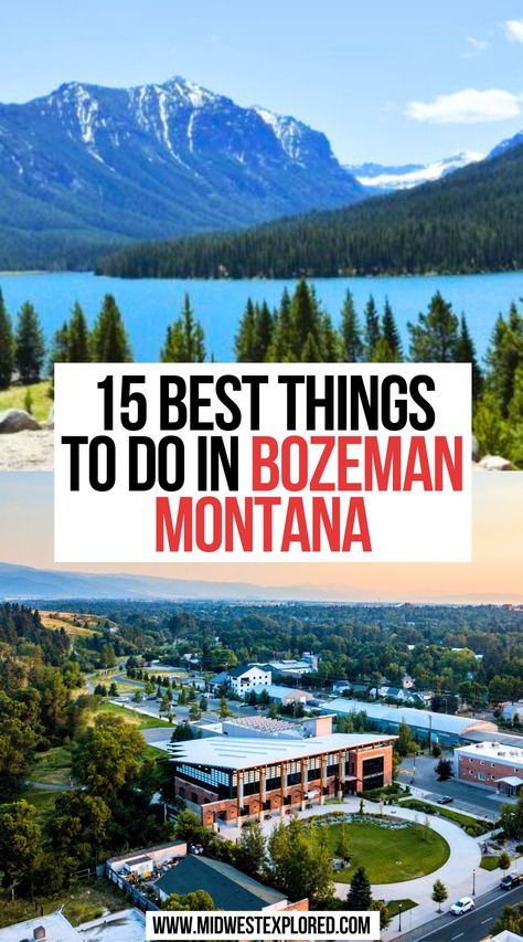 15 Best Things To Do In Bozeman, Montana Montana Itinerary, Bozeman Hot Springs, Travel Montana, Montana Trip, Montana Winter, Visit Montana, Wyoming Vacation, Natural Hot Springs, Montana Travel