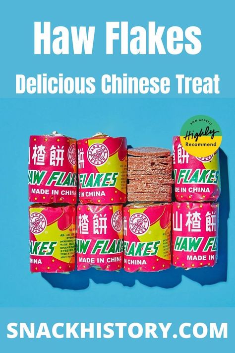 Haw Flakes Haw Flakes, Chinese Sweets, Great Snacks, Chinese Candy, Unique Candy, Breakfast Snacks, Local Area, Beautiful Food, Bon Appetit