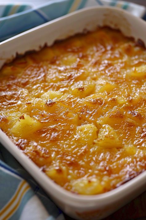 Recipes Using Pineapple Chunks, Creamy Pineapple Dream, Easy Desserts With Pineapple, Pineapple Surprise Dessert, Pineapple Casserole With Bread, Baked Pineapple Dessert, Quick Pineapple Dessert, Pineapple Recipes Dinner Side Dishes, Recipes With Frozen Pineapple