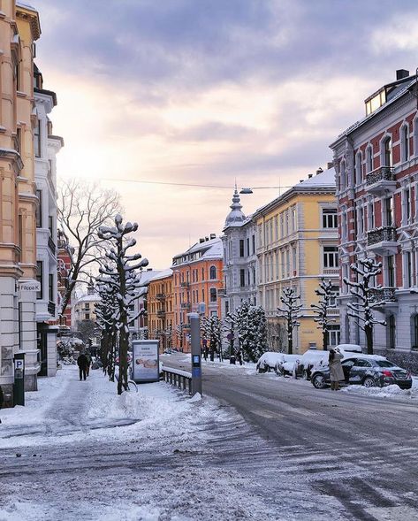 Snow Day Aesthetic, Oslo Winter, Travel Snow, Visit Oslo, Citizen Of The World, Winter Pics, Day Aesthetic, Winter Pictures, Winter Aesthetic