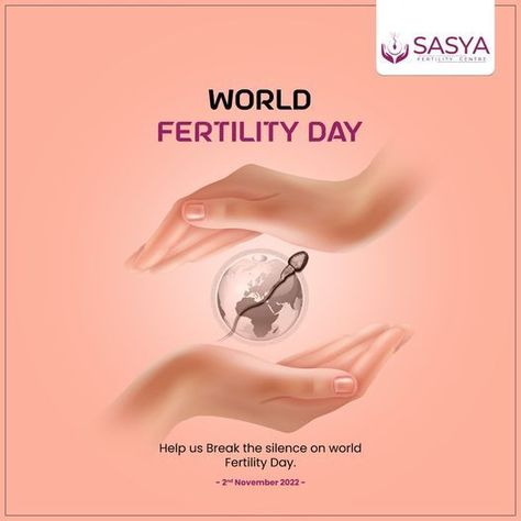 creative ads for fertility day World Ivf Day, Fertility Day, International Womens Day Poster, Health Care Hospital, Gradient Color Design, Education Banner, Fashion Ads, Ivf Center, Fertility Center