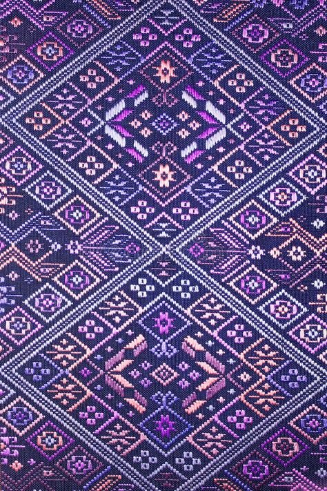 Colorful thai silk handcraft peruvian style rug surface close up More this motif & more textiles peruvian stripe beautiful. Background tapestry persian nomad stock photos Thai Silk Pattern, Silk Textiles, Peruvian Style, Silk Pattern, Thai Silk, Saree Designs Party Wear, Beautiful Background, Silk Fabrics, Weaving Patterns