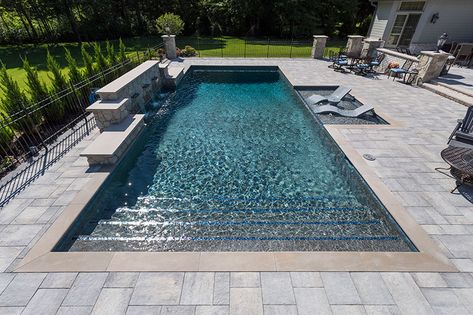 Rectangle Pool, Florida Pool, Living Pool, Dream Backyard Pool, Pools Backyard Inground, Pool Finishes, Pool Remodel, Small Pool Design, Rectangular Pool