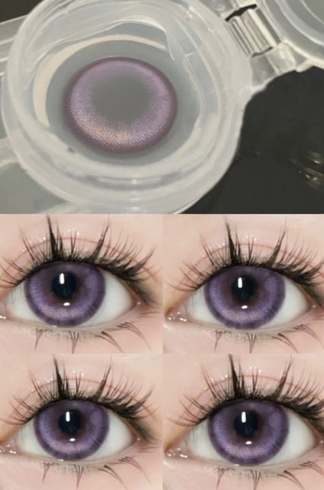 Purple Eyes Contacts, Purple Eye Contacts, Eye Lens Colour, Eye Color Chart, Purple Contacts, Colored Eye Contacts, Cosmetic Contact Lenses, Eye Contacts, Bridal Gift Wrapping Ideas