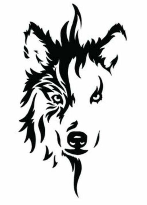 Wolf Face Drawing, Wolf Logo Design, Celtic Wolf Tattoo, Atrapasueños Tattoo, Wolf Stencil, Eminem Drawing, Unique Animal Tattoos, Wolf Tattoos Men, Wolf Silhouette