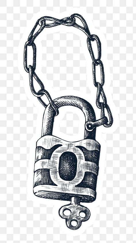 Lock And Key Drawing, Padlock Tattoo, Vintage Lock And Key, Typewriter Illustration, Lock And Key Tattoo, Lock Illustration, Lock Drawing, Lock Tattoo, Memorial Tattoo Quotes