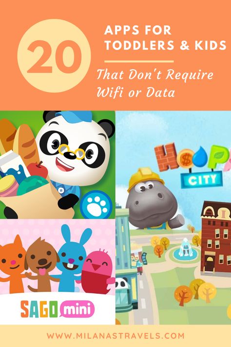 Are you traveling on a plane or going on a road trip? Make sure to download these best apps for toddlers and kids that don't require wifi to work! #best apps for toddlers #best apps for kids #kid apps no wifi #toddler apps no wifi #android apps for kids #iphone apps for kids #best apps for kids no wifi No Wifi Apps, Toddler Ipad Apps, Toddler Ipad, Best Toddler Apps, Best Ipad Games, Kid Friendly Apps, Toddler Apps, Preschool Apps, Free Educational Apps