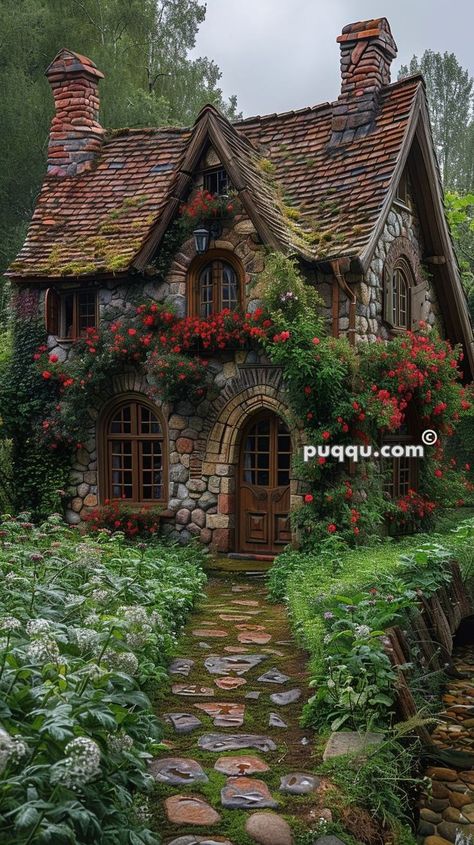 Cottagecore Houses, Cottages In The Woods, English Garden Style, English Country Cottages, Storybook House, Fairy House Crafts, Fairytale House, Log Cabin Rustic, Forest Cottage