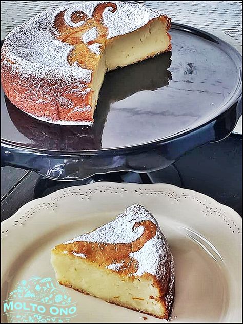 Migliaccio: Semolina and Ricotta cake Italian Orange Ricotta Cake, Limoncello And Ricotta Cake, Limoncello Ricotta Almond Cake, Sicilian Cassata Cake, Ricotta Semolina Cake, Ricotta Cake, Italian Recipes Traditional, Custard, Ricotta