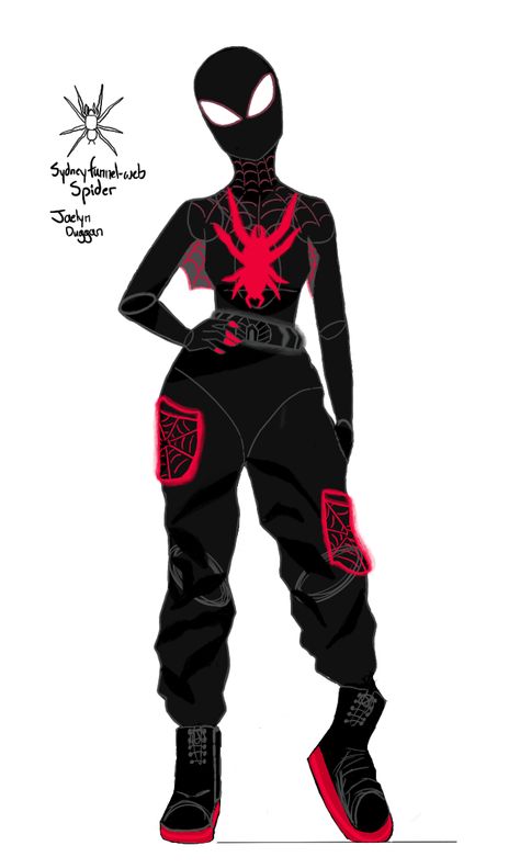 Spider Sona Suit Ideas, Spiderman Persona Oc, Spider Man Oc Female, Spider Man Oc Art, Spiderman Oc Art Base, Spiderman Oc Art Girl, Spider Woman Oc Suit, Female Spiderman Fanart, Spiderman Into The Spiderverse Oc