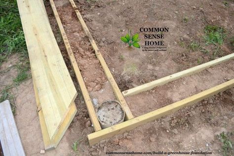 Learn how to build a secure greenhouse foundation that will stand up to high winds and frost. Step by step instructions and easy to follow building tips. Upcycling, Log Cabin Playhouse, Cabin Playhouse, Diy Garden Shed, Playhouse Diy, How To Build A Log Cabin, Lean To Greenhouse, Playhouse Plans, Diy Playhouse